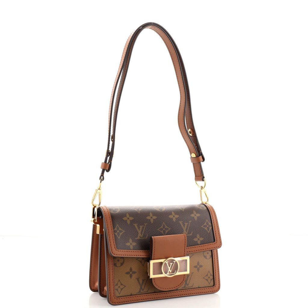 Dauphine Shoulder Bag Reverse Monogram Canvas Mini