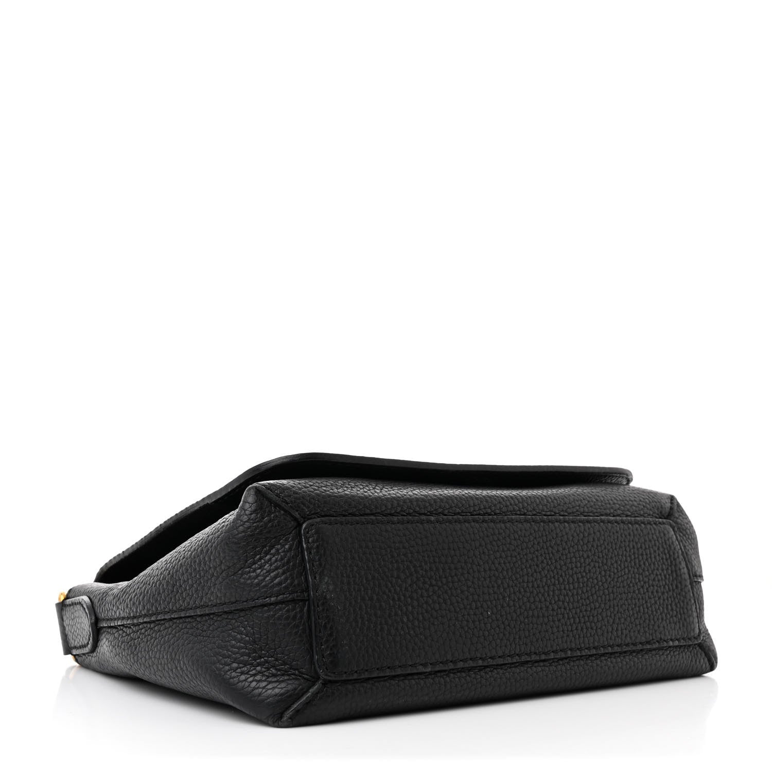 Signature Grain Medium Burleigh Crossbody Bag Black