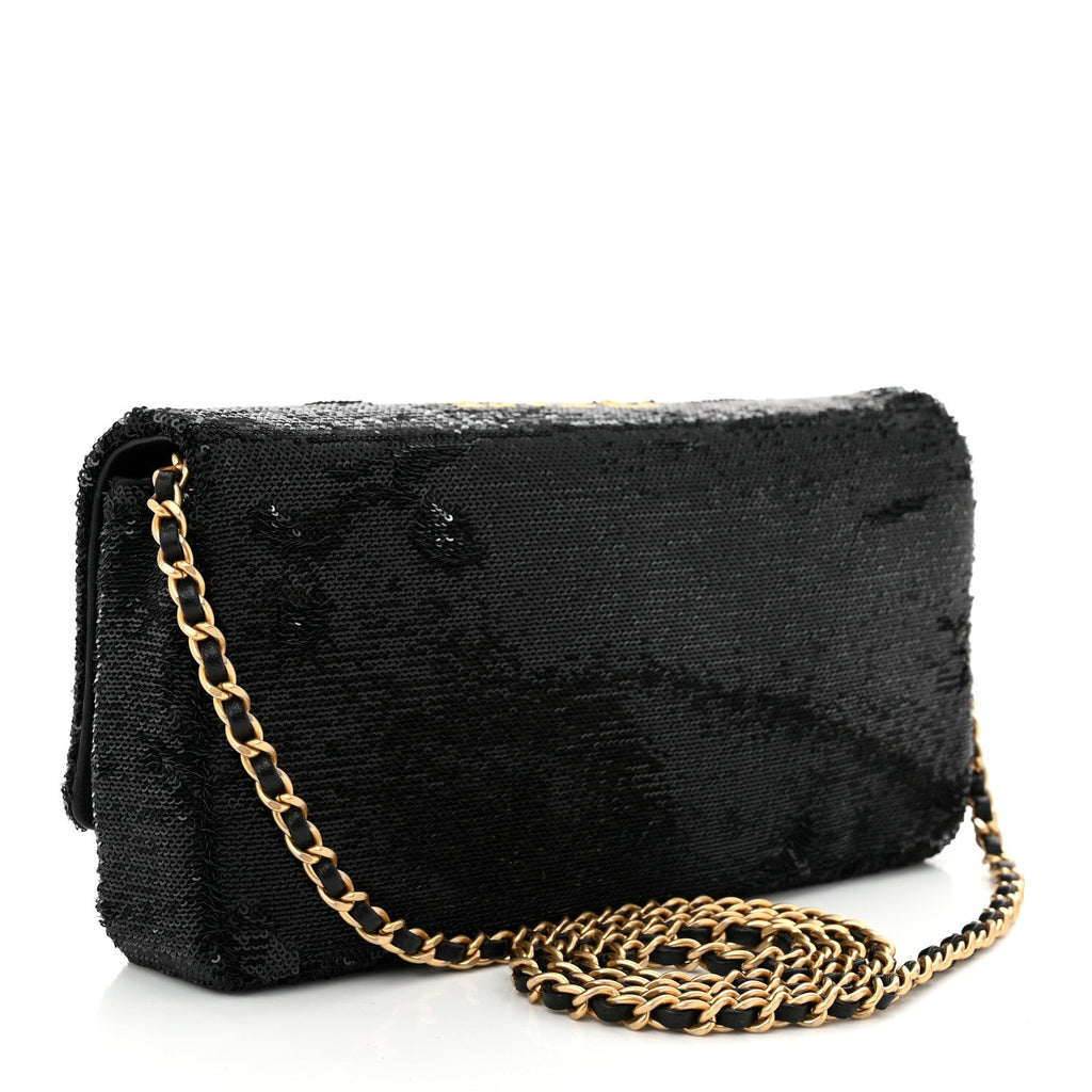 Sequin Paris Cosmopolite Dare To Disturb Flap Black Gold