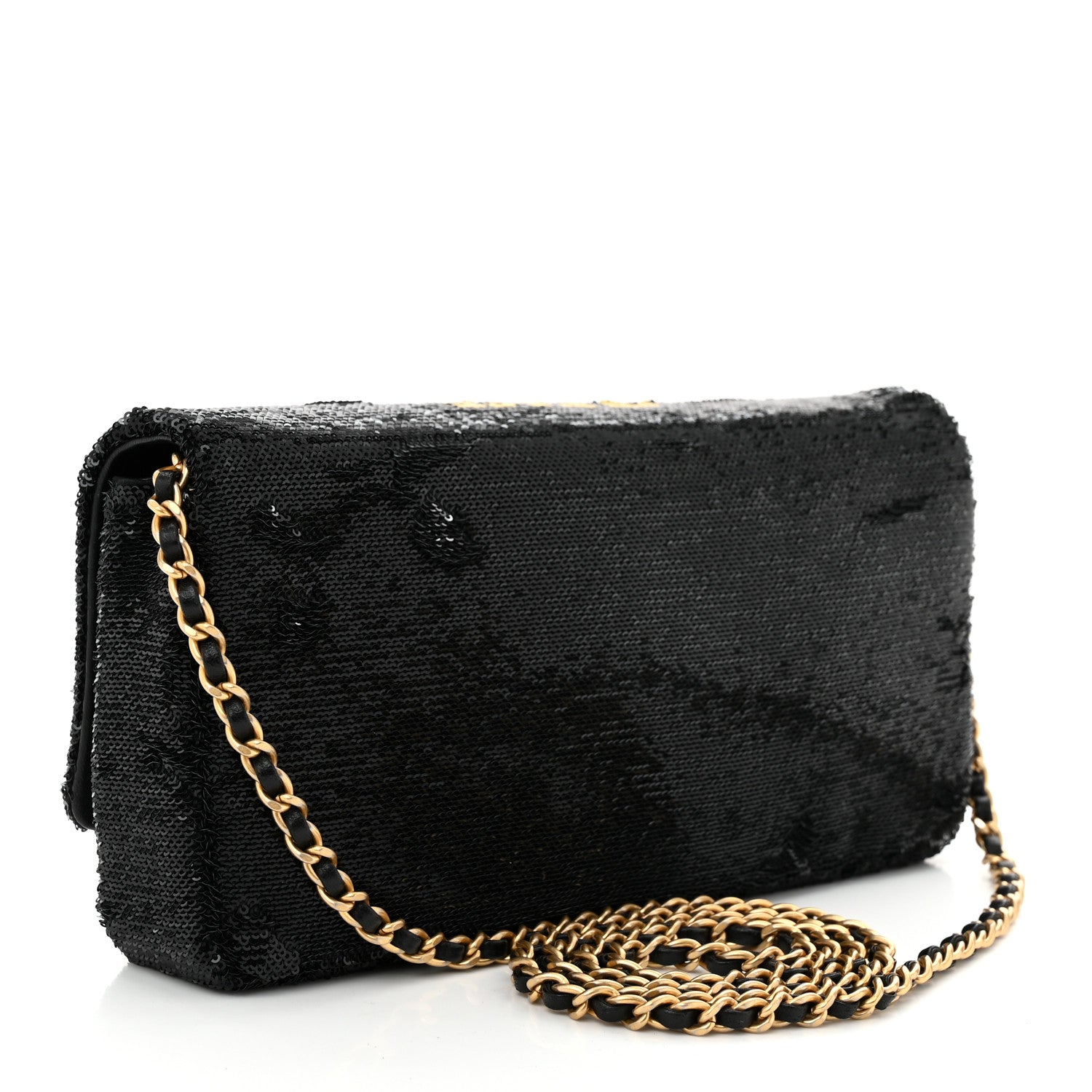 Sequin Paris Cosmopolite Dare To Disturb Flap Black Gold