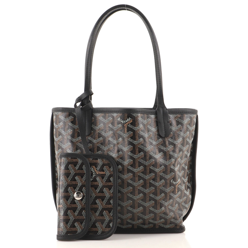 Anjou Reversible Tote Coated Canvas Mini