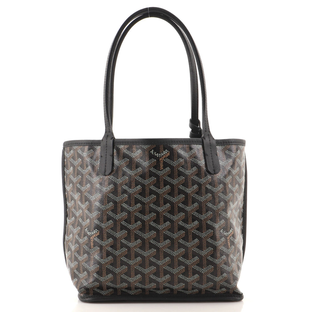 Anjou Reversible Tote Coated Canvas Mini