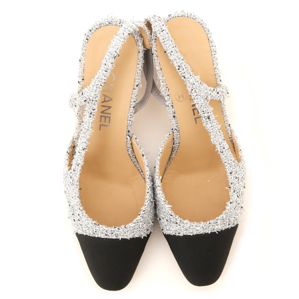 Women's Cap Toe CC Slingback Pumps Tweed