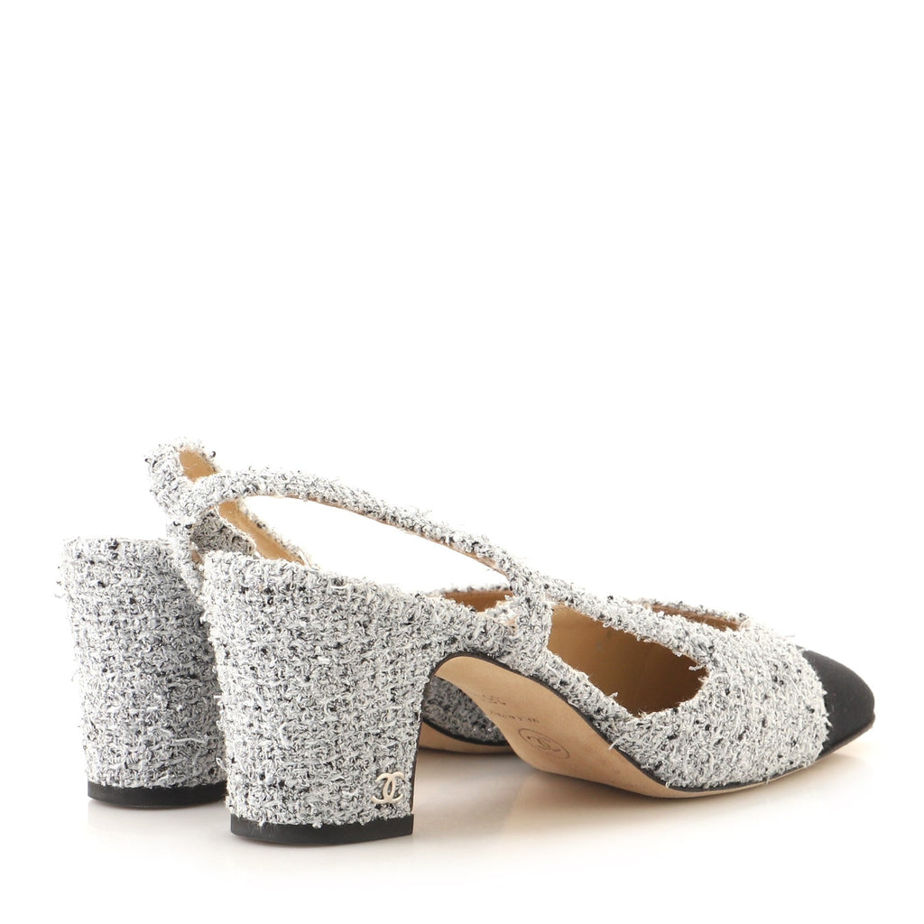 Women's Cap Toe CC Slingback Pumps Tweed