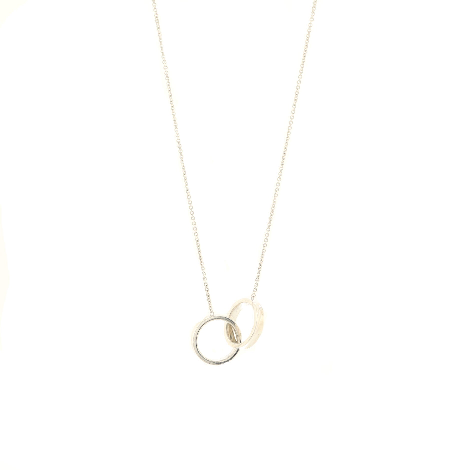 1837 Interlocking Circles Pendant Necklace Sterling Silver Small