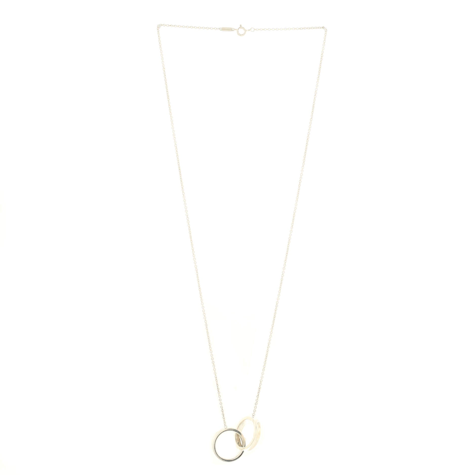 1837 Interlocking Circles Pendant Necklace Sterling Silver Small