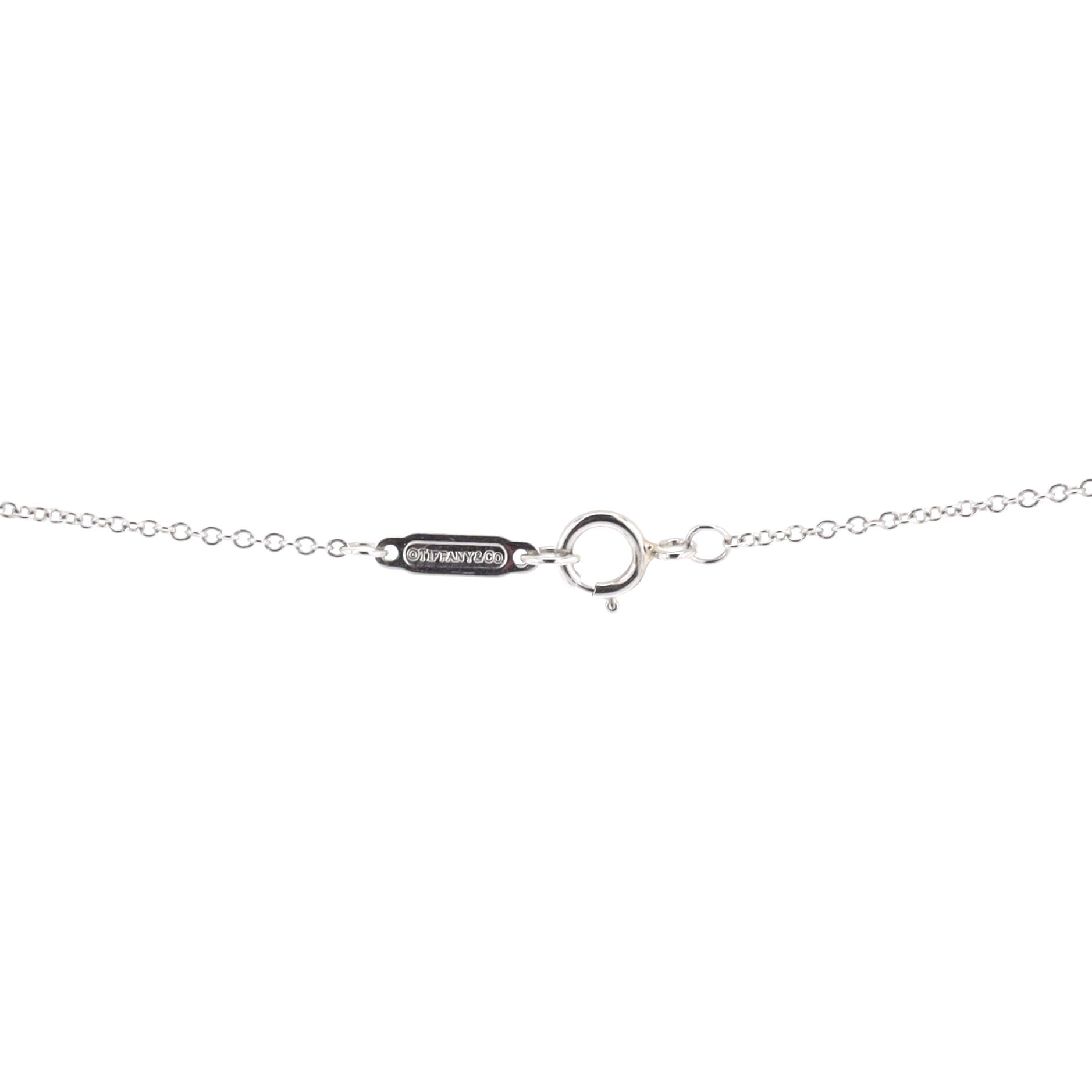 Open Paper Flower Pendant Necklace Platinum and Diamonds Small