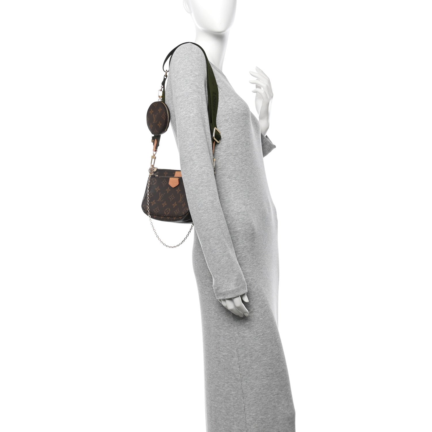 Monogram Multi Pochette Accessories Kaki