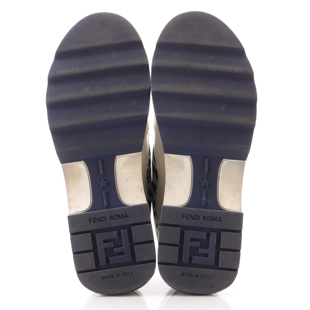 Women's T-Re Sneakers Leather with Zucca Mesh