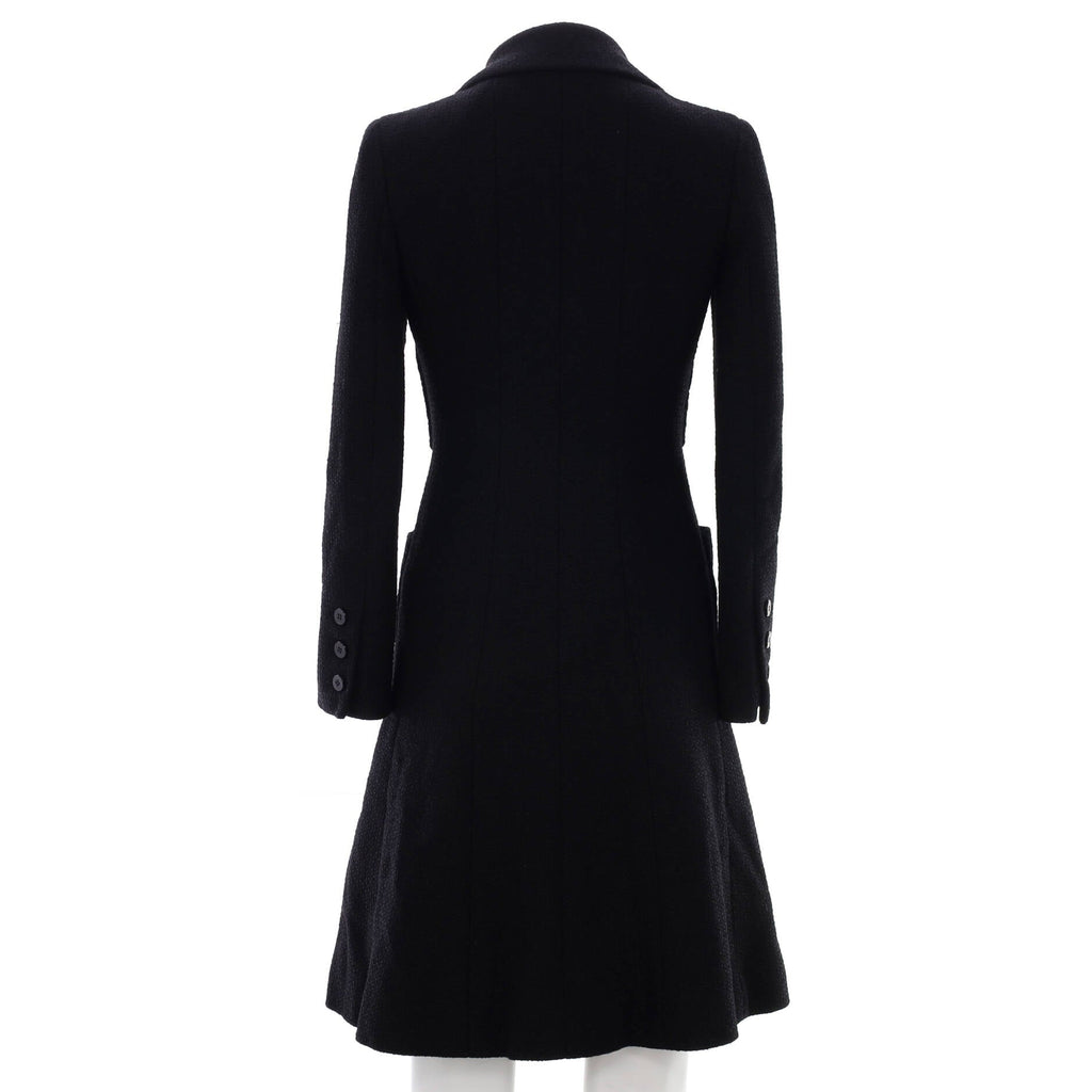 Women's Double Breasted Four Pocket Coat Tweed