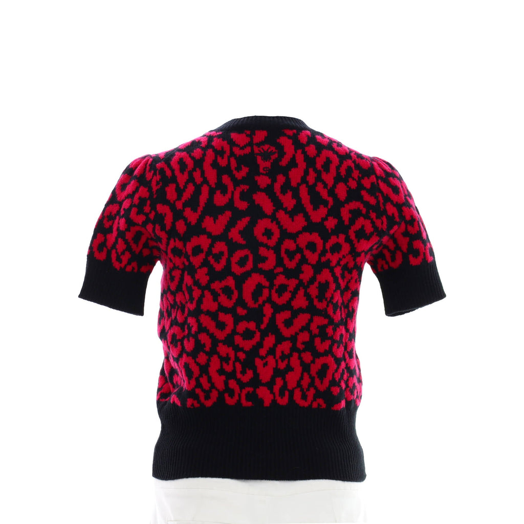 Women's Short Sleeve Sweater Printed Cashmere