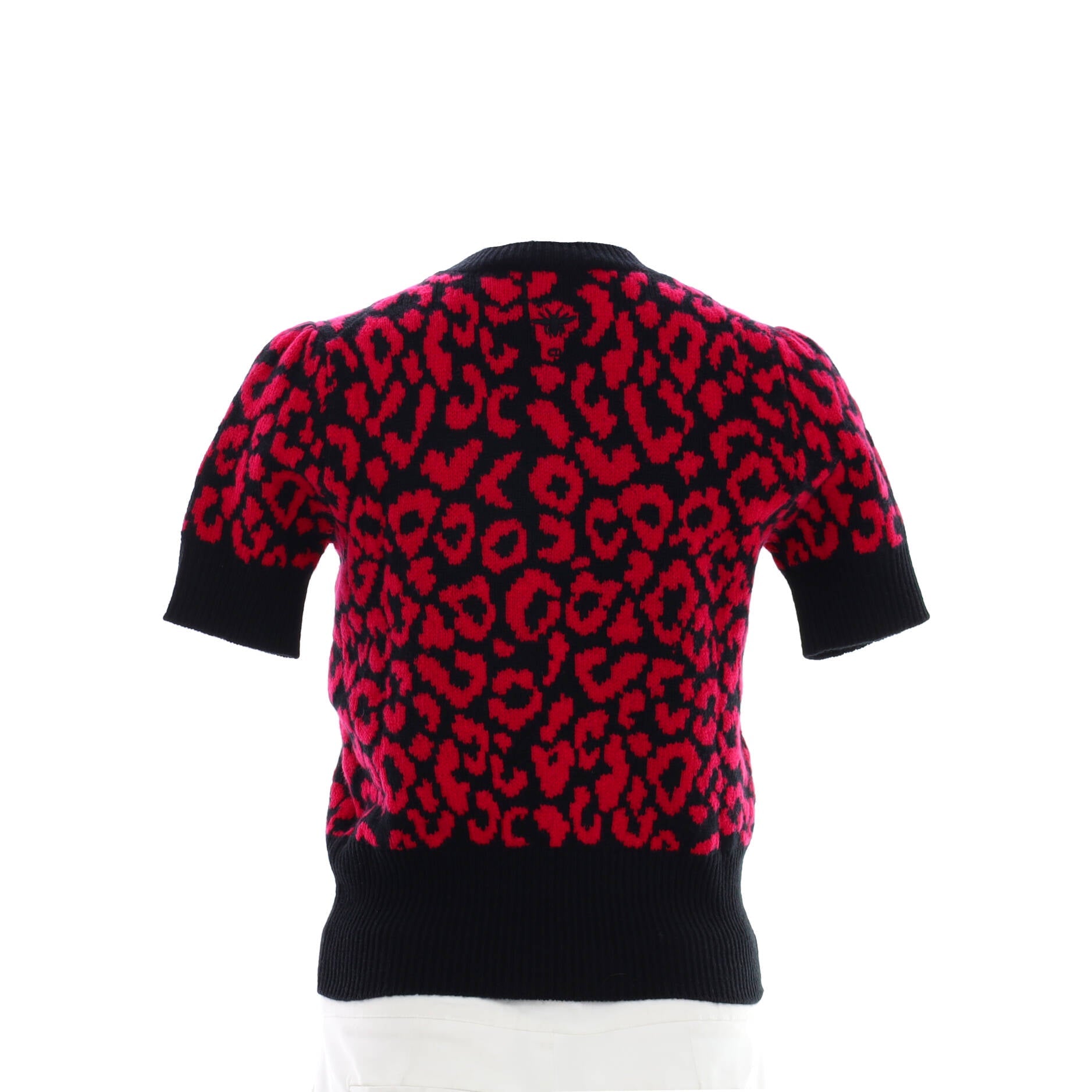 Women's Short Sleeve Sweater Printed Cashmere