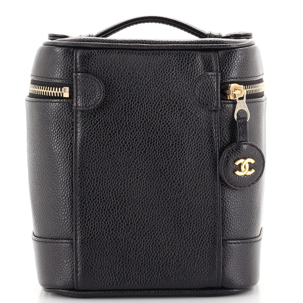 Vintage Timeless Cosmetic Case Caviar Tall