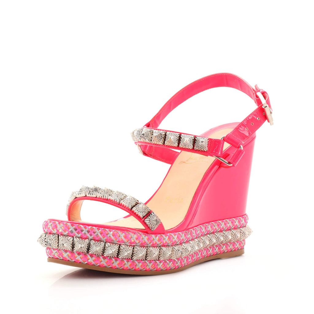 Women's Pyraclou Wedge Espadrilles Mixed Materials 110