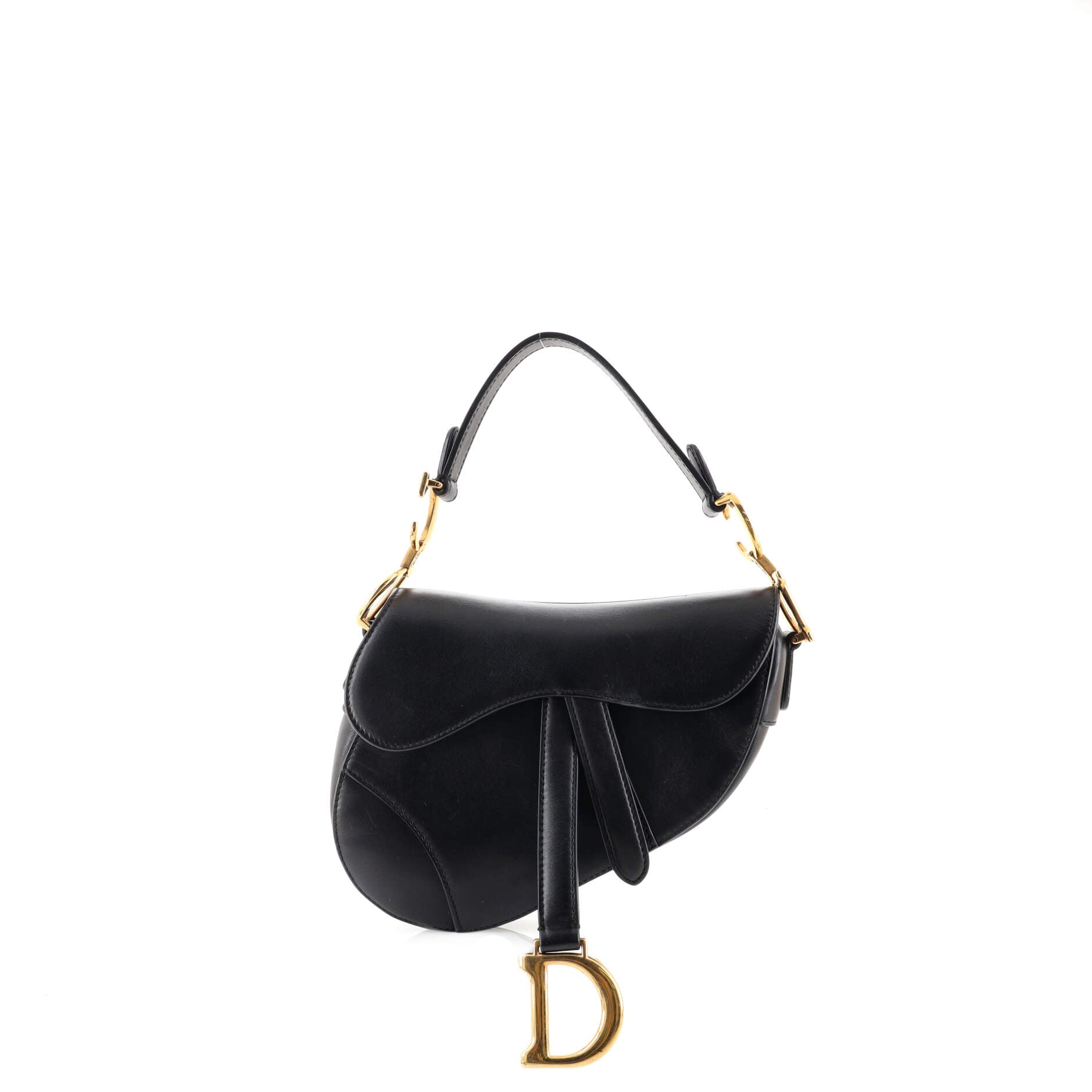 Saddle Handbag Leather Mini