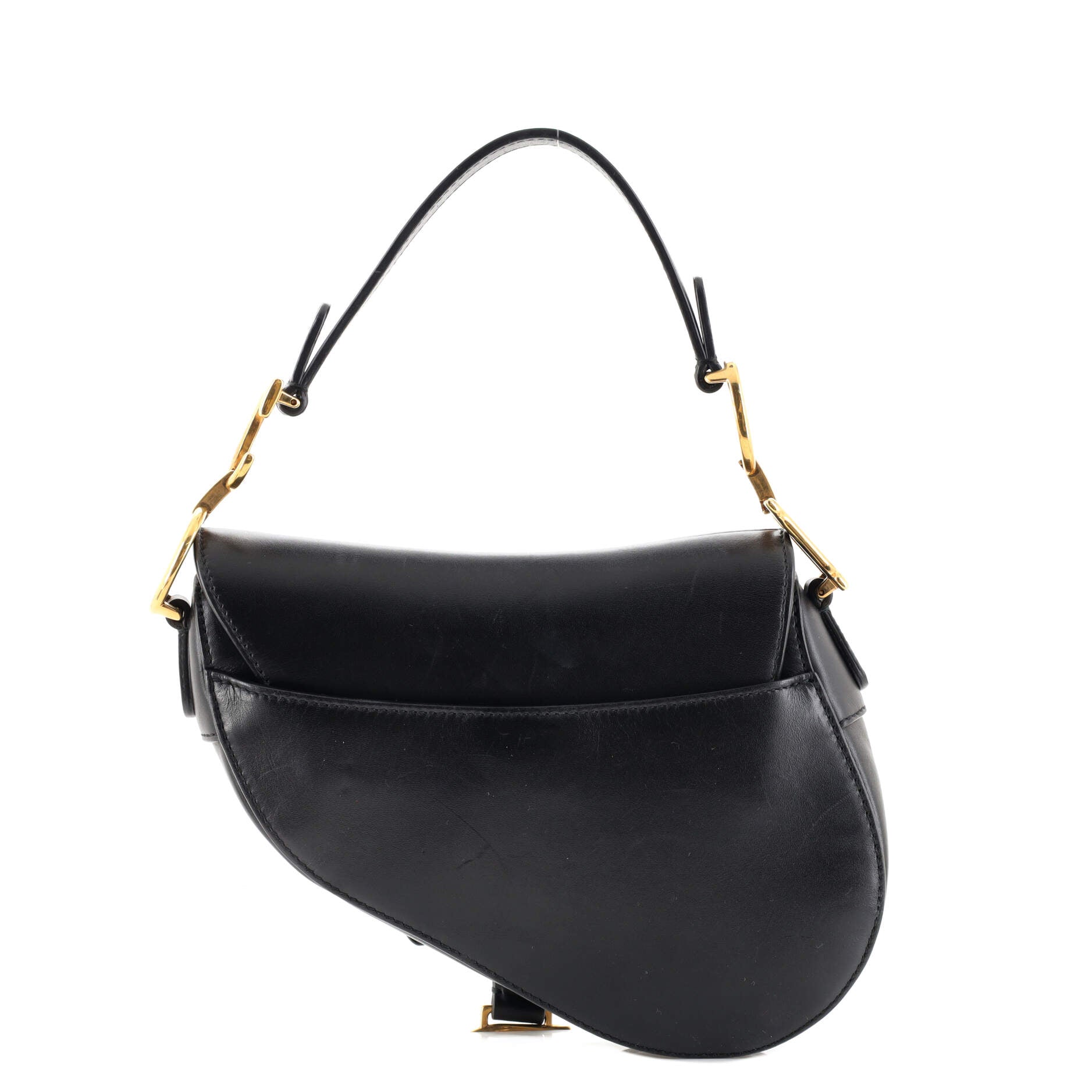 Saddle Handbag Leather Mini