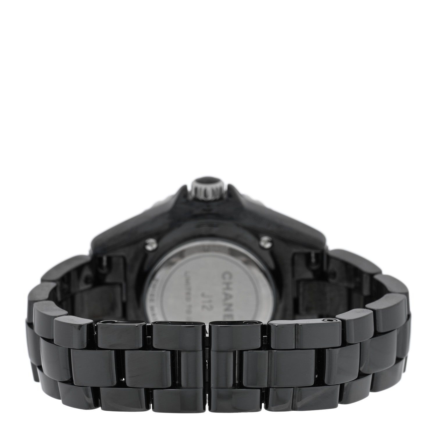 Stainless Steel Ceramic 33mm J12 Electro Quartz Watch Black