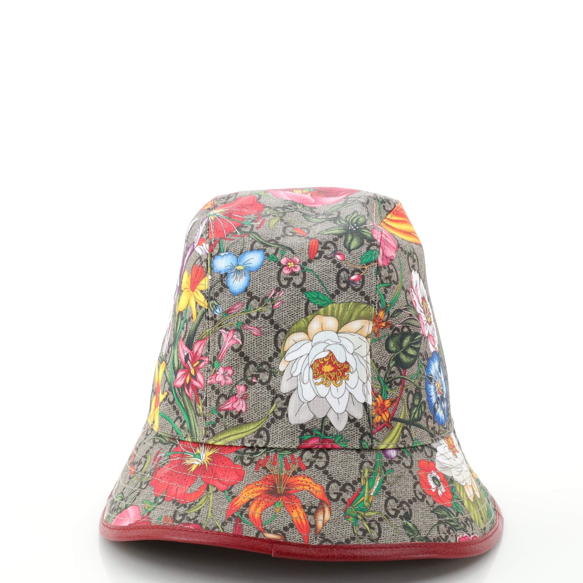 Bucket Hat Flora GG Coated Canvas Medium