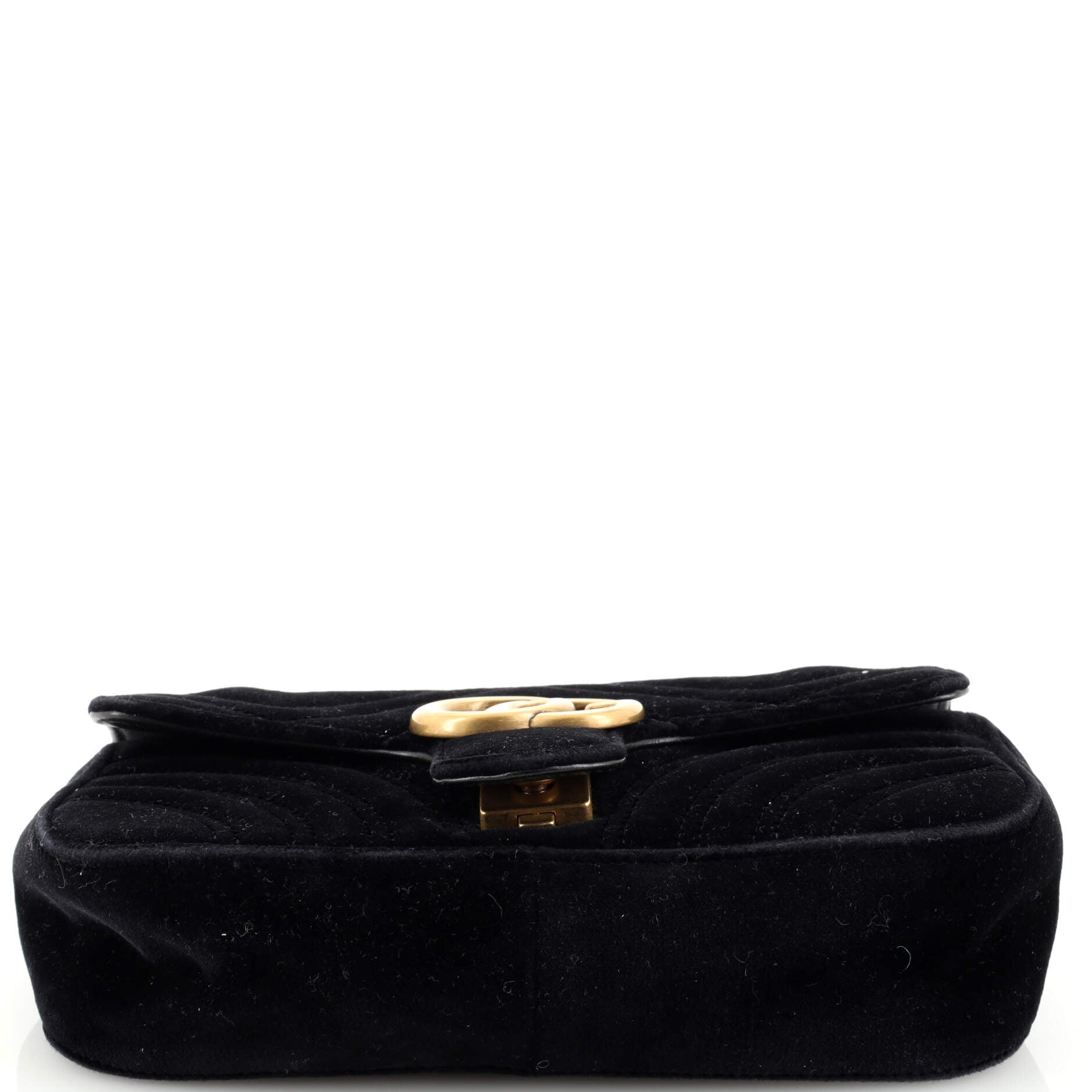GG Marmont Flap Bag Matelasse Velvet Mini