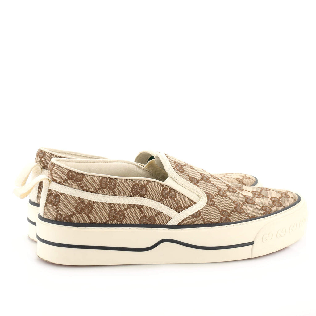 Women's 1977 Tennis Slip On Sneakers GG Canvas