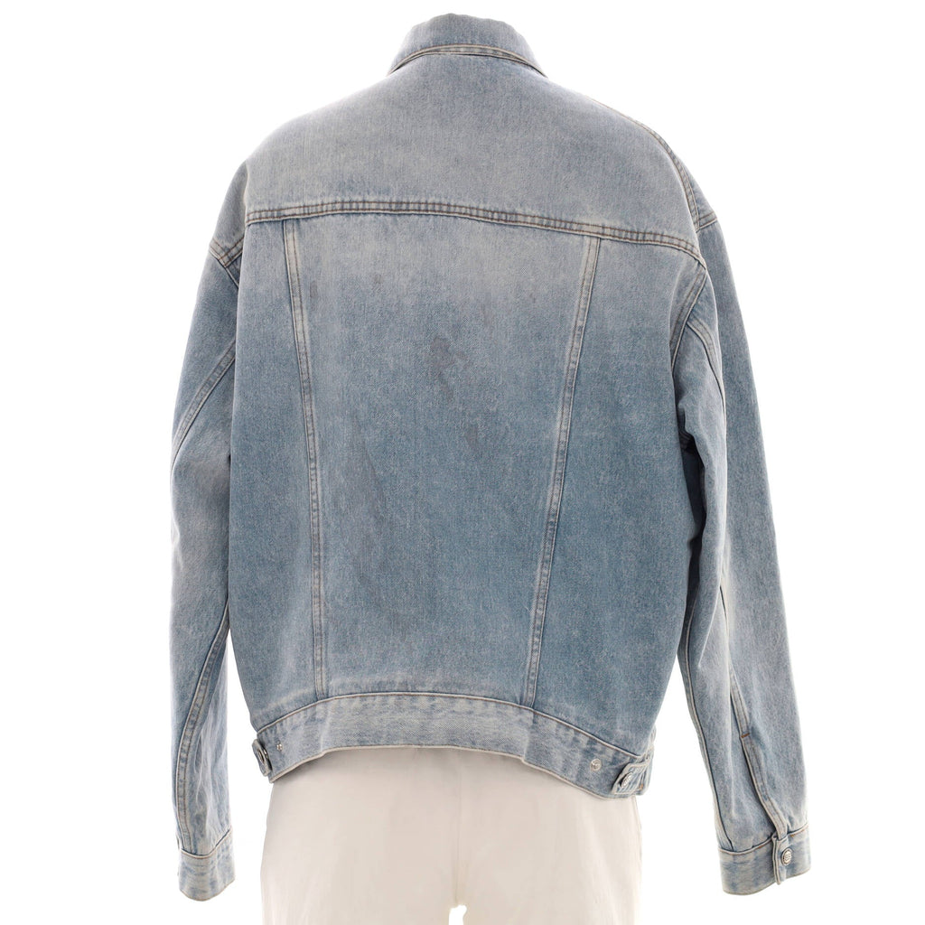 Women's Button Up Jacket Denim and Faux Fur