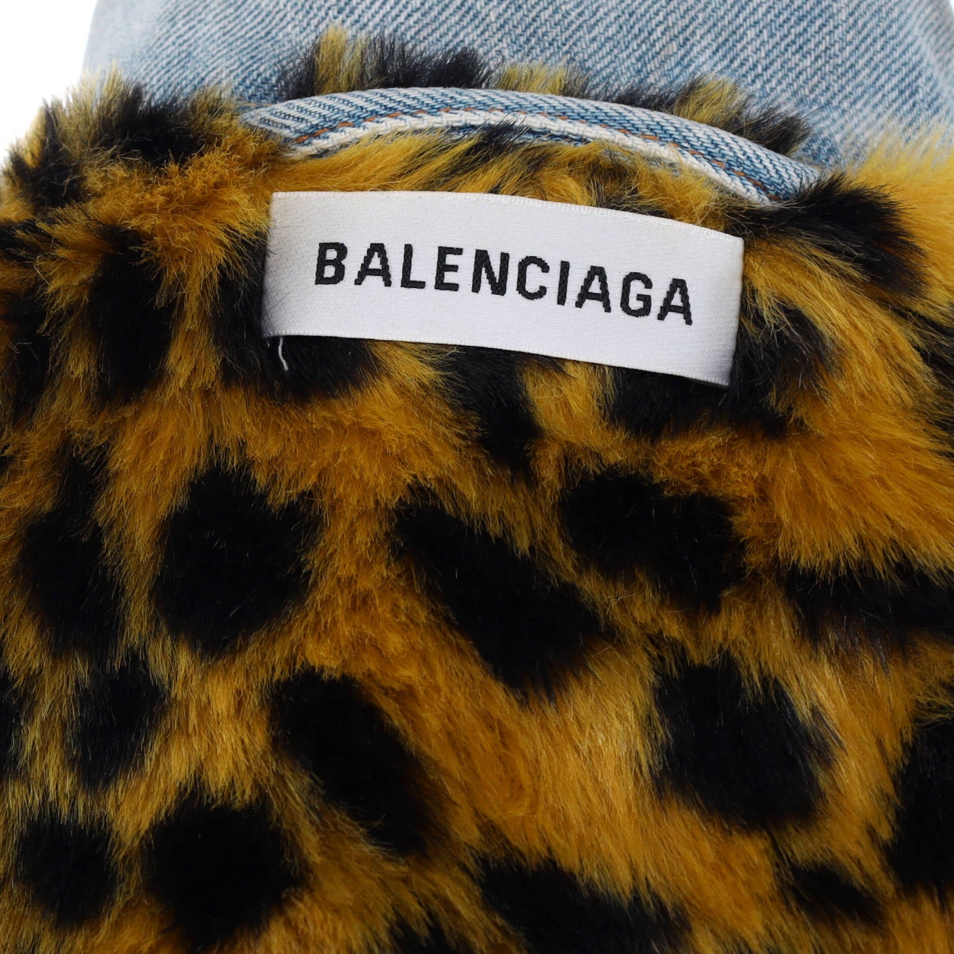 Women's Button Up Jacket Denim and Faux Fur