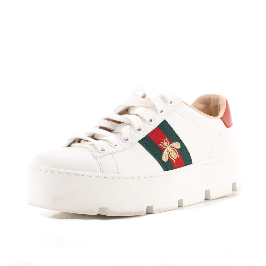 Women's Ace Web Platform Sneakers Leather
