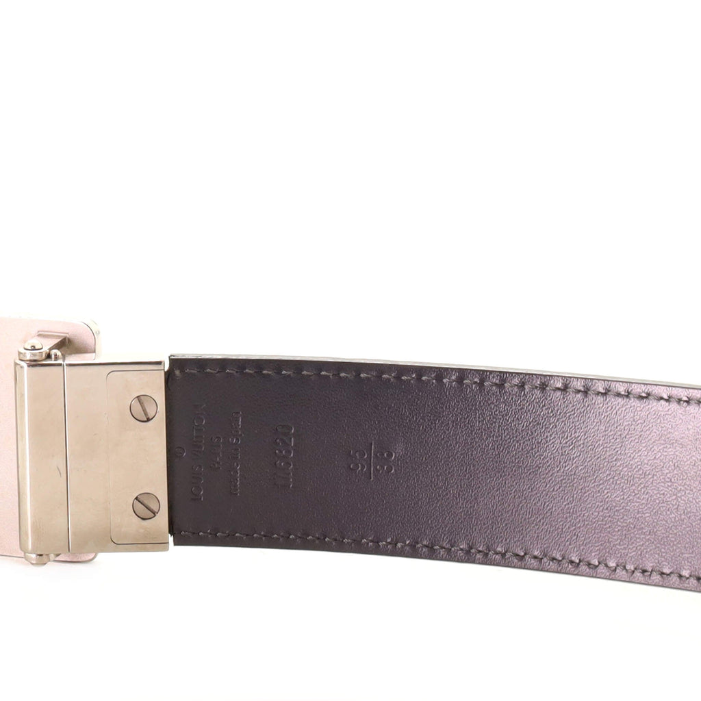 Inventeur Belt Damier Embossed Leather Medium 95