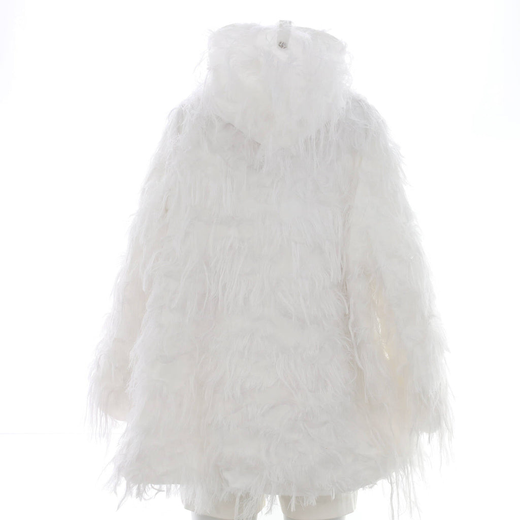 Women's Hooded Anorak Jacket Fringe Technical Fabric