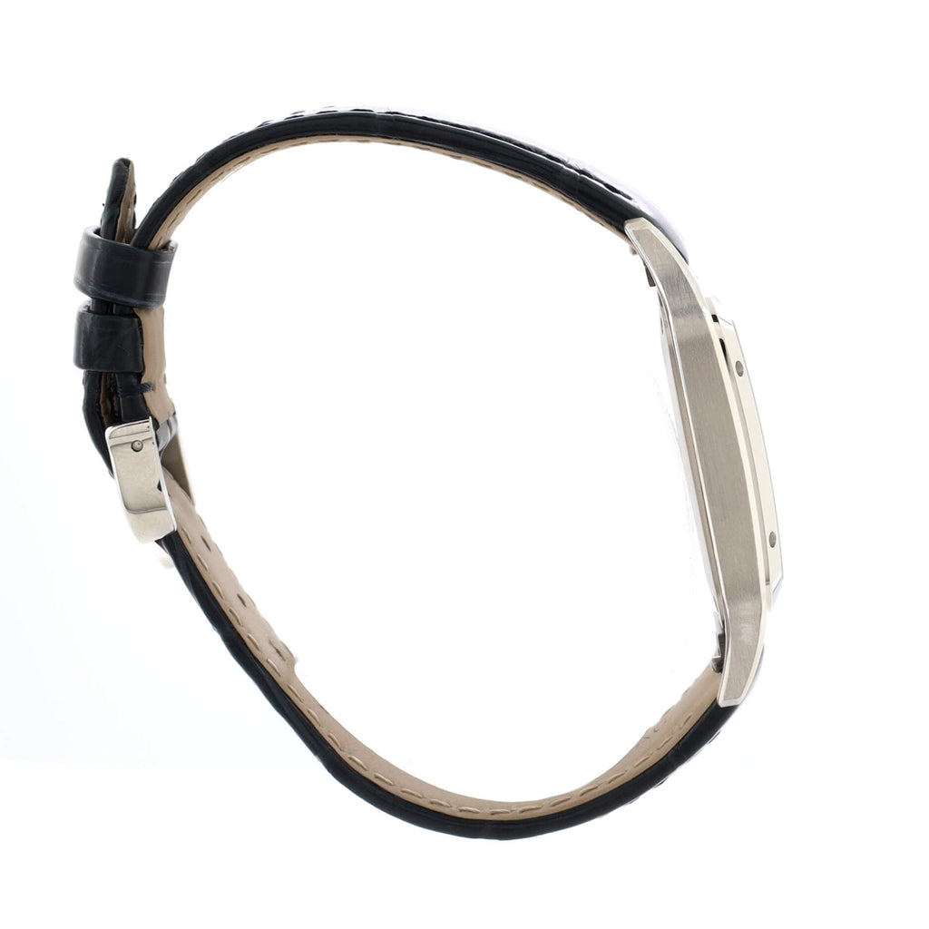 Santos Dumont Quartz Watch Stainless Steel and Alligator 31