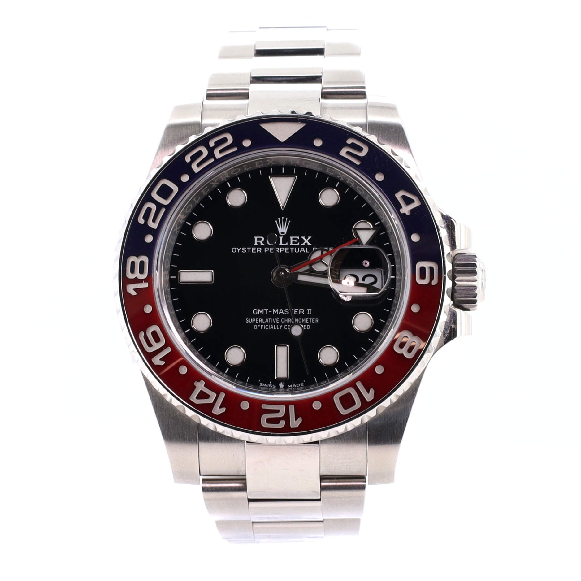 Oyster Perpetual Date GMT-Master II Pepsi Automatic Watch Stainless Steel and Cerachrom 40