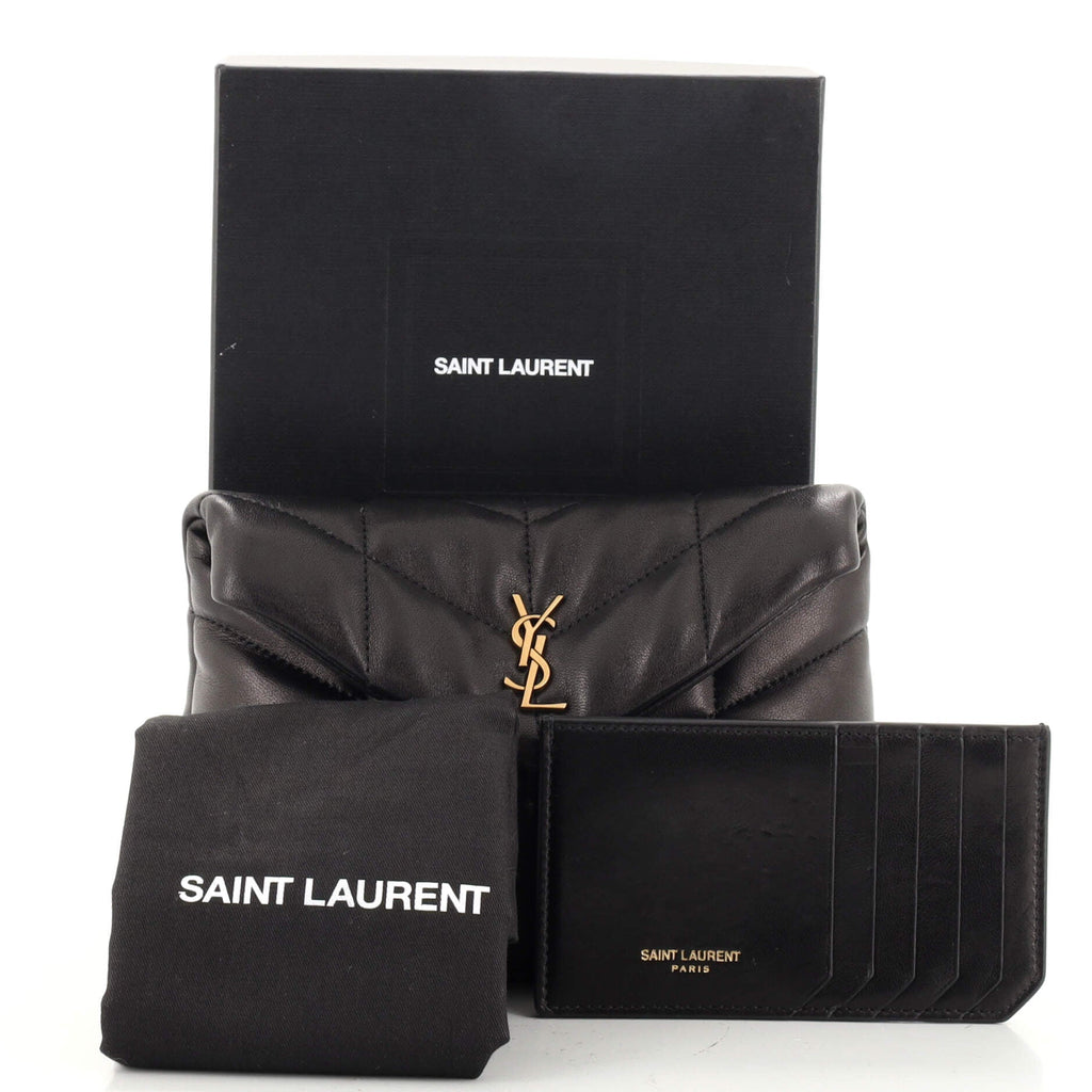 LouLou Puffer Clutch Leather Small