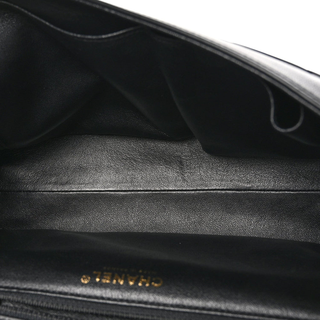 Calfskin Quilted Chevron In The City Bag Black