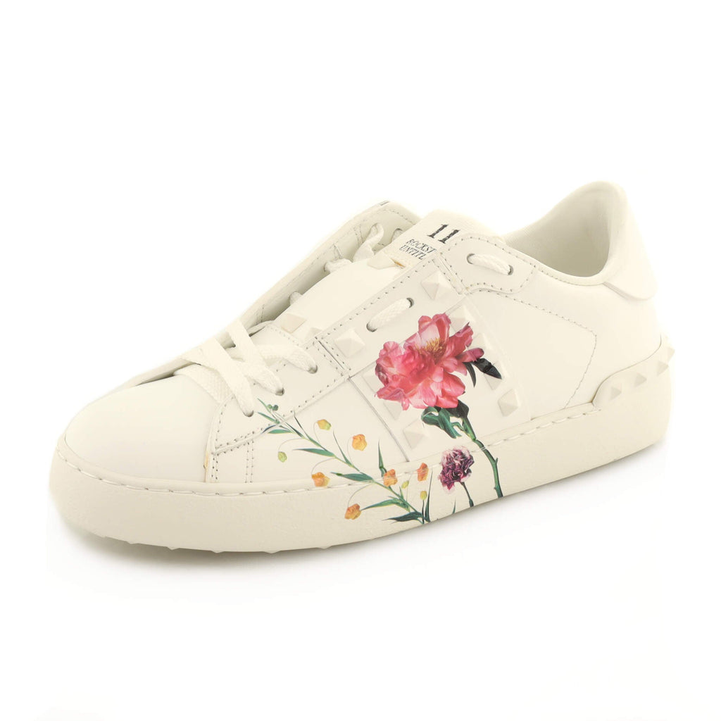 Rockstud Untitled Sneakers Printed Leather