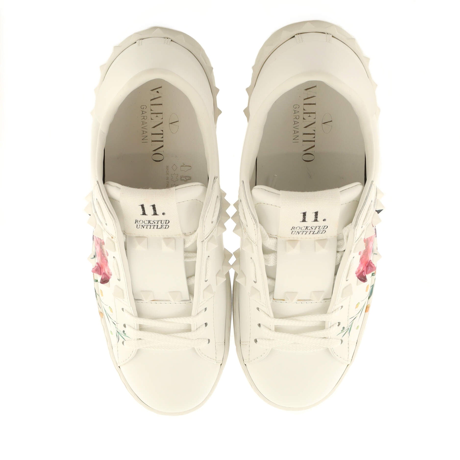 Rockstud Untitled Sneakers Printed Leather