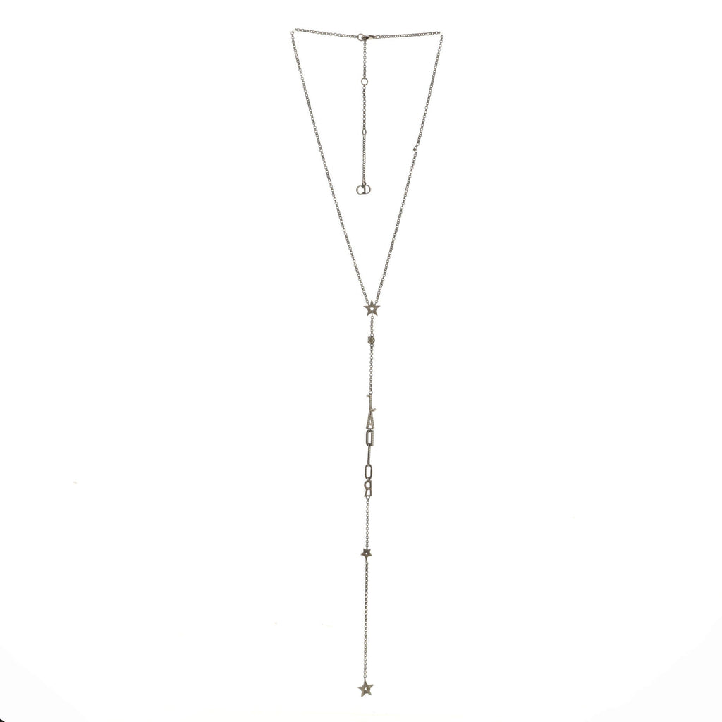 J'adior Star Lariat Necklace Metal with Crystals