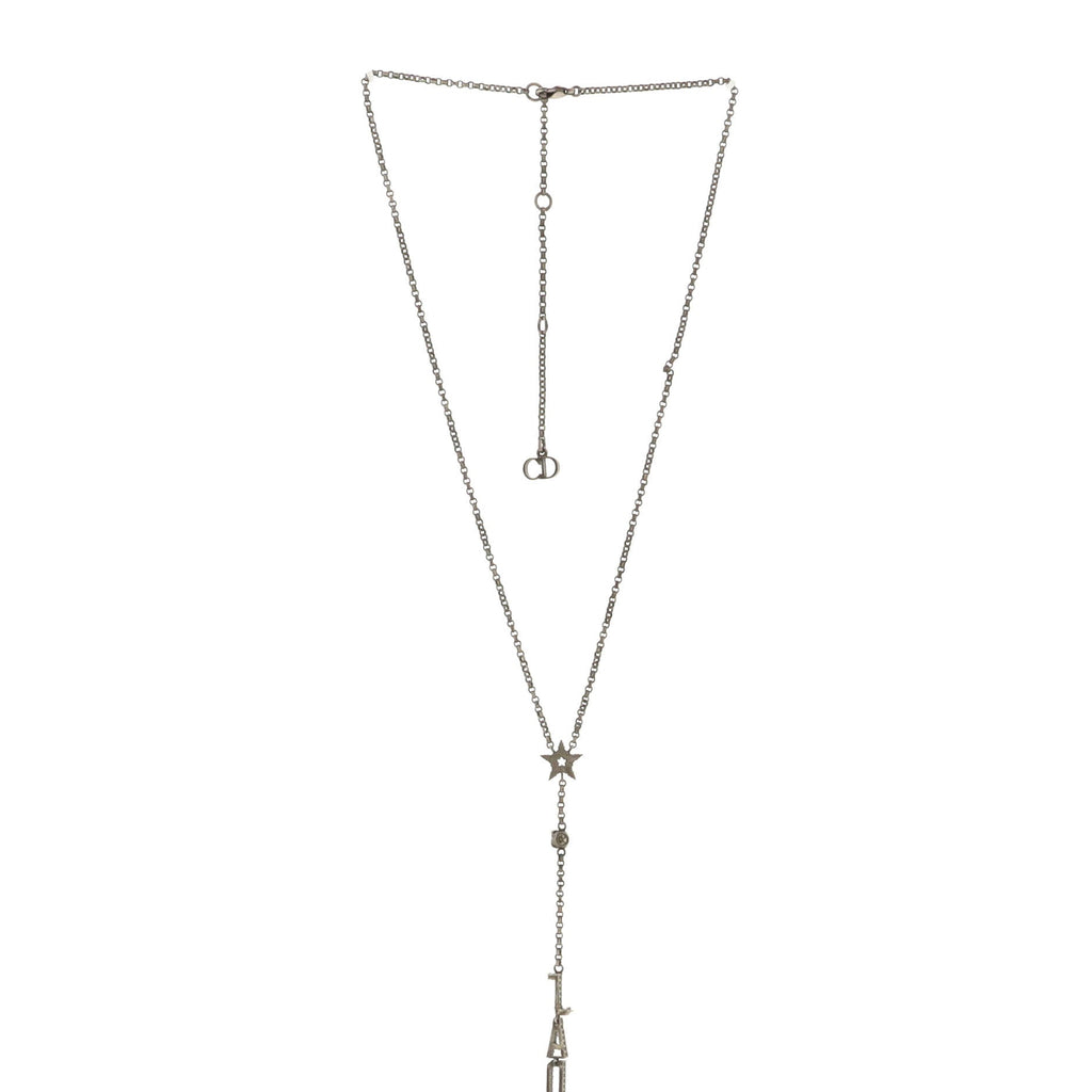 J'adior Star Lariat Necklace Metal with Crystals