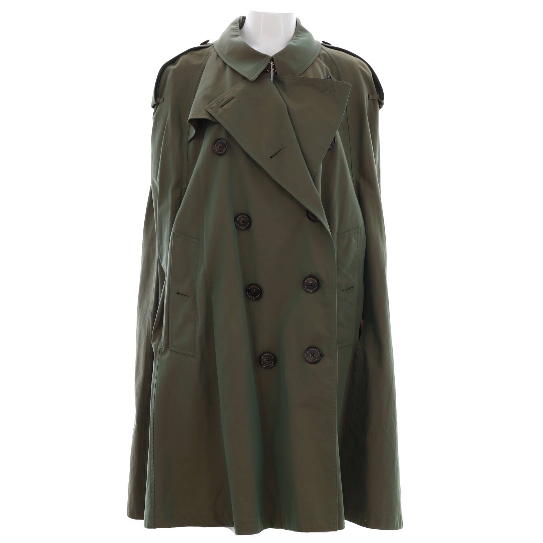 Women's Iridescent Trench Cape Cotton
