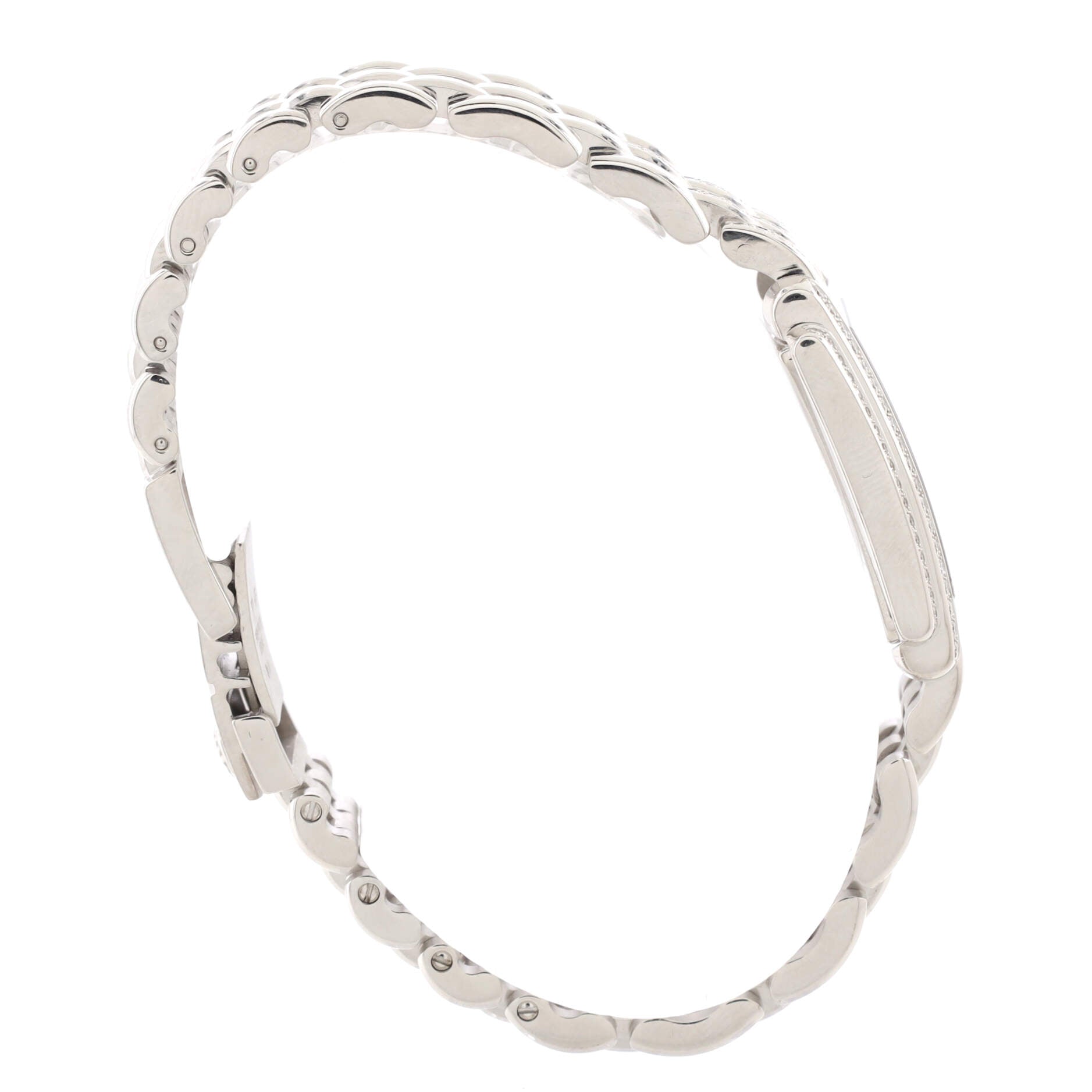 Gondolo 4825 Quartz Watch White Gold with Diamond Bezel, Lugs and Sapphire Markers 22