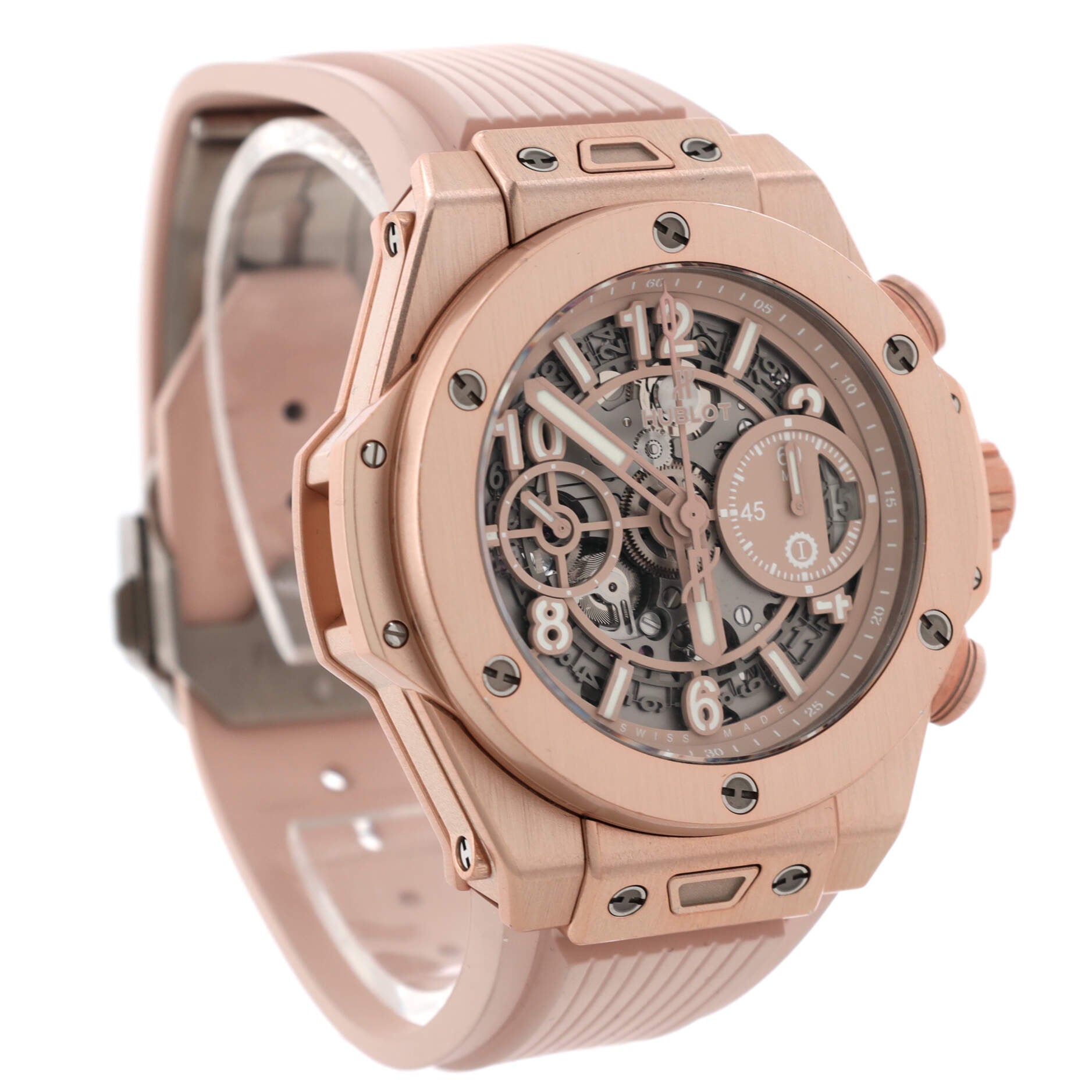 Big Bang Millennial Pink Chronograph Automatic Watch Titanium with Aluminum and Rubber 42