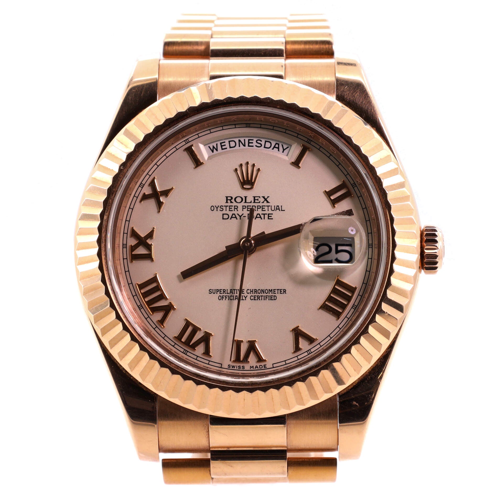 Oyster Perpetual President Day-Date II Automatic Watch Rose Gold 41
