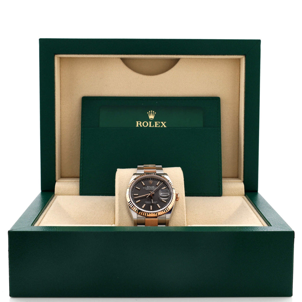 Oyster Perpetual Datejust Automatic Watch Stainless Steel and Rose Gold 36