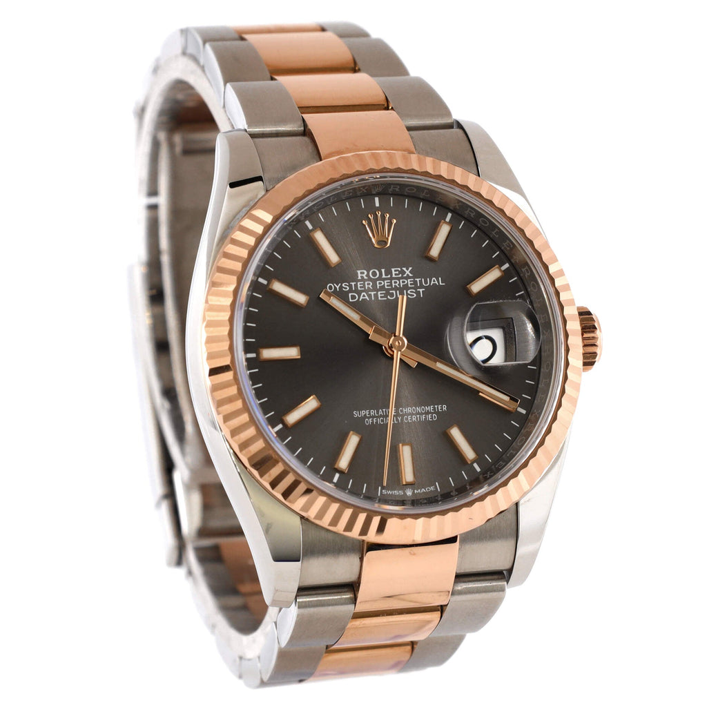 Oyster Perpetual Datejust Automatic Watch Stainless Steel and Rose Gold 36