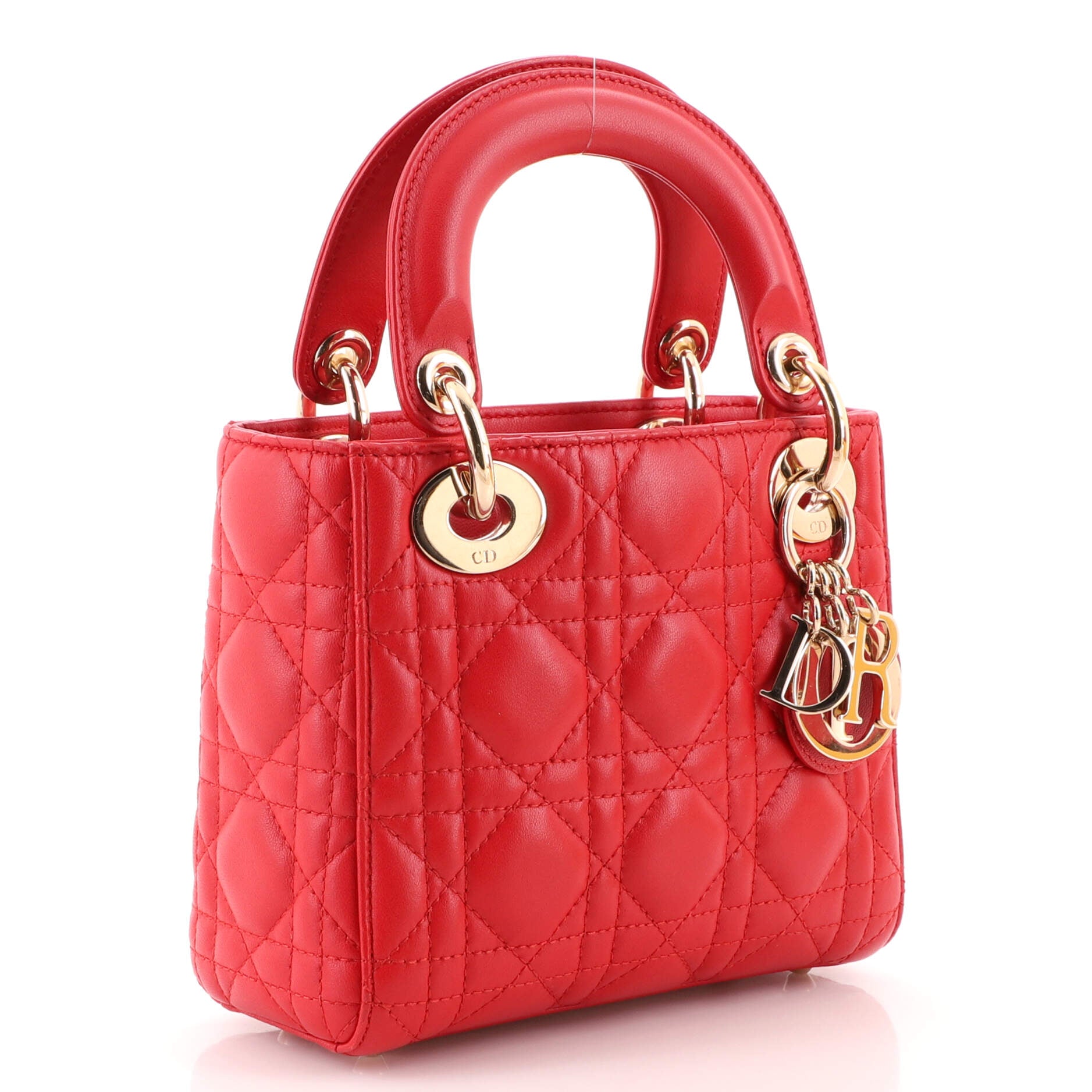 Lady Dior Bag Cannage Quilt Lambskin Mini