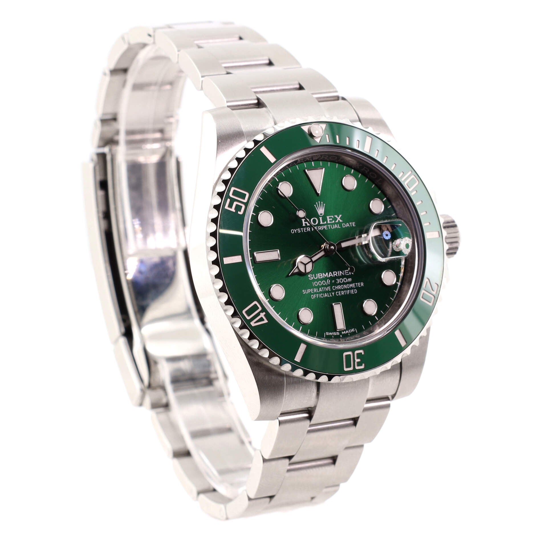 Oyster Perpetual Submariner Hulk Date Automatic Watch Stainless Steel and Cerachrom 40