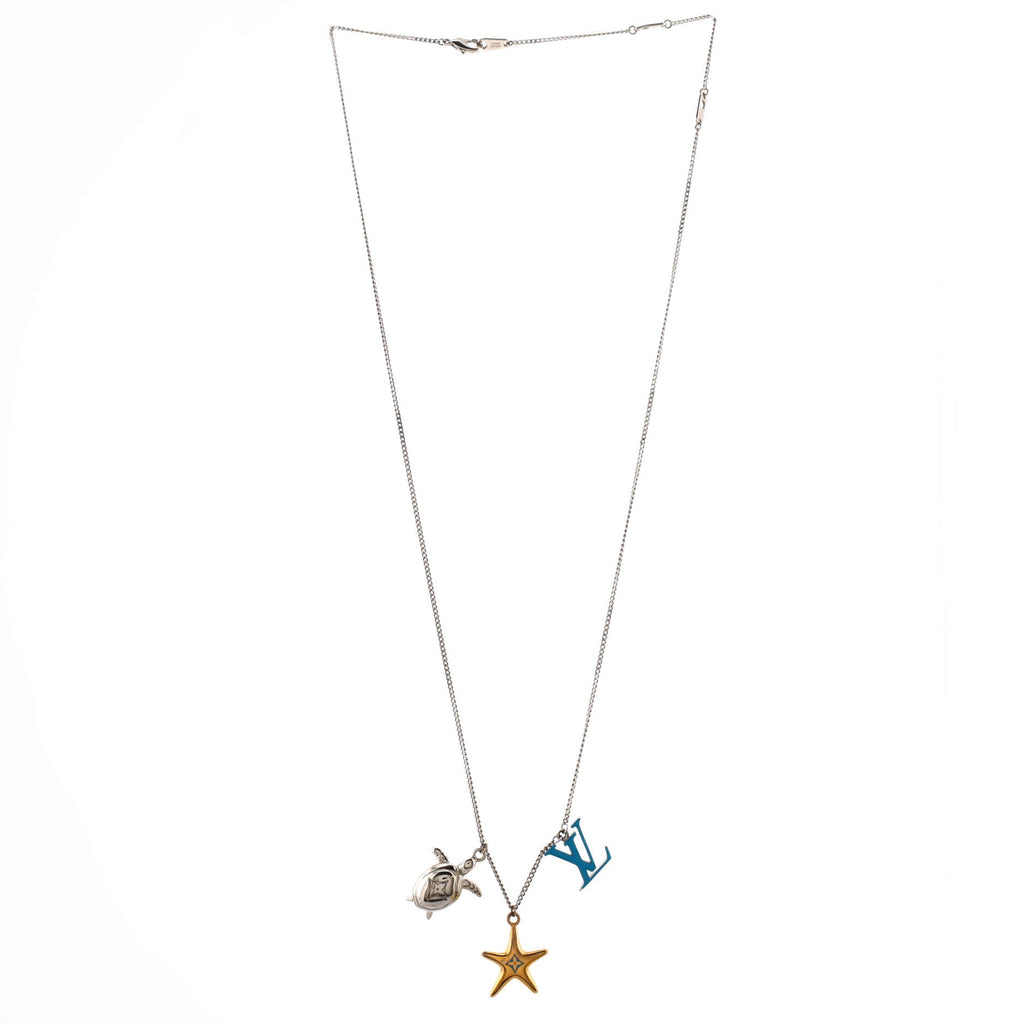 LV Turtle Aquatics Necklace Metal with Enamel