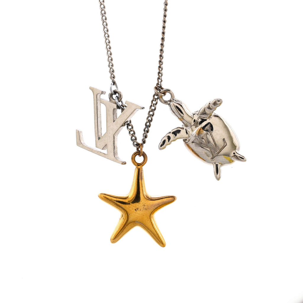 LV Turtle Aquatics Necklace Metal with Enamel