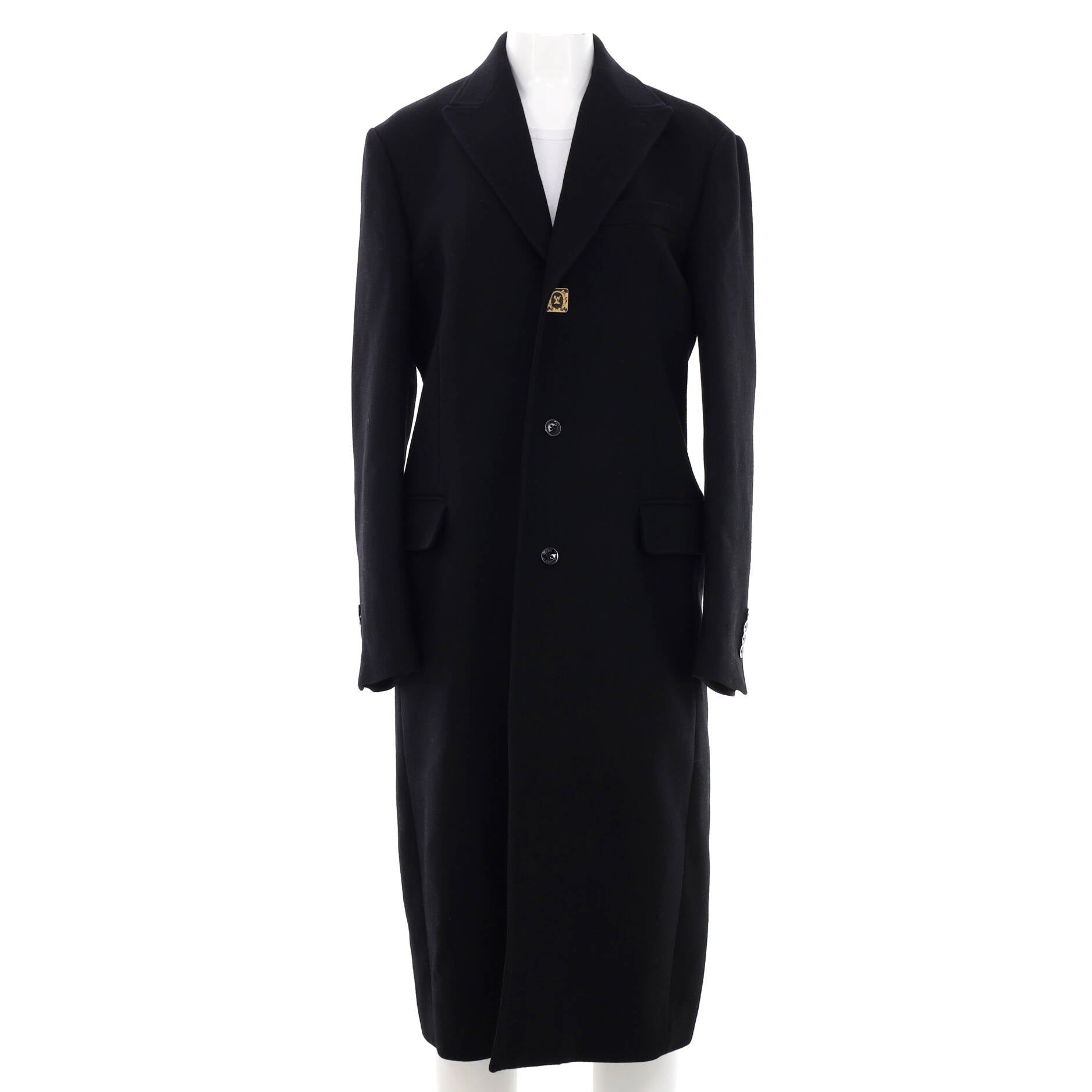 Women's Doubleface Monogram Coat Wool