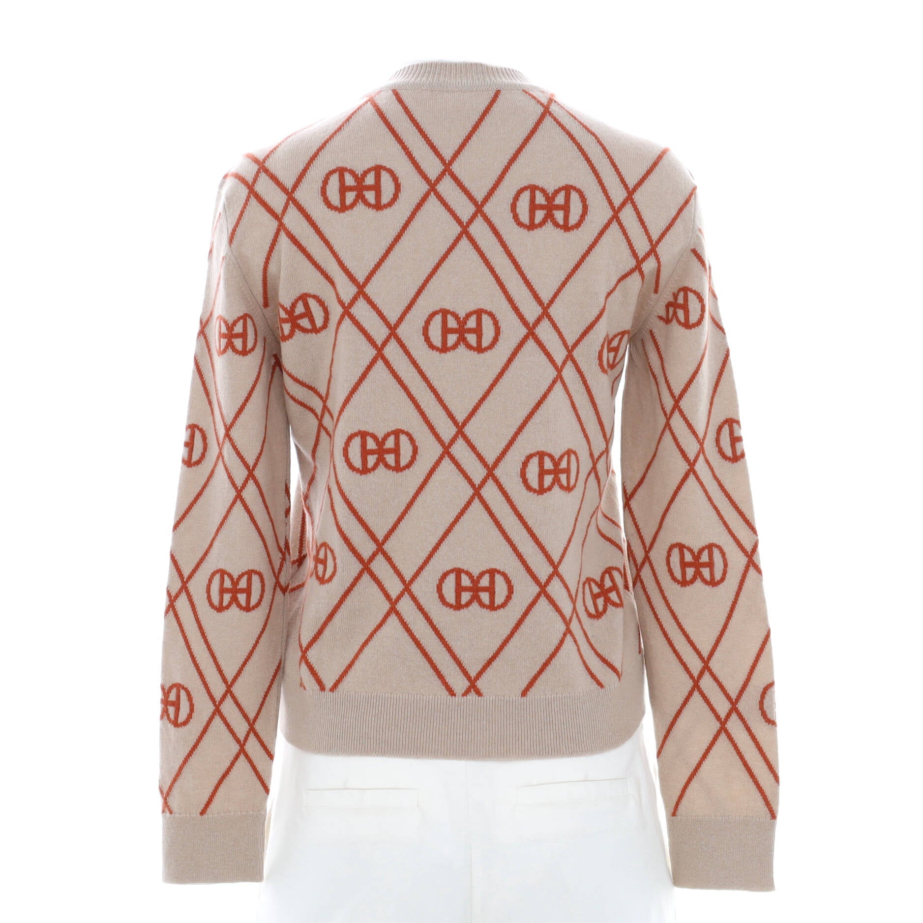 Women's Crewneck Sweater Printed Cashmere