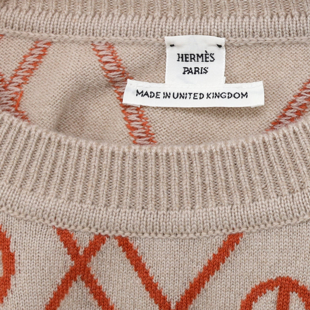 Women's Crewneck Sweater Printed Cashmere